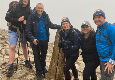 Group of fundraisers on a trail | MND